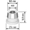 Керамический держатель сопла D21,4 (M11) для Raytools  арт.120515092A - st-e.info - Ханты-Мансийск