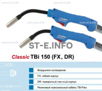 Горелка для полуавтоматической сварки TBi 240-DR-blue-ESG,с поворотным корпусом, длина 3 метра - st-e.info - Ханты-Мансийск