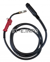 Сварочная горелка для полуавтомата QTB-500A длина кабеля 3 метра, евроадаптер - st-e.info - Ханты-Мансийск