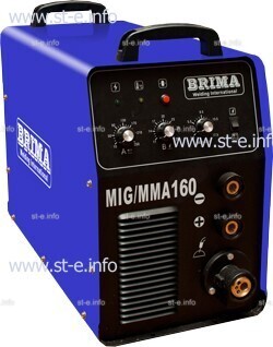 Сварочный полуавтомат инверторный одноблочный Brima MIG/MMA-160 - st-e.info - Ханты-Мансийск
